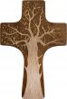 Croce in legno sagomato con Albero della Vita - altezza 30 cm