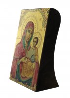 Immagine di 'Icona Madonna di Gerusalemme da tavolo, produzione greca su legno - 9 x 6,5 cm'