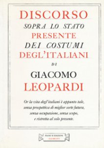 Copertina di 'Discorso sopra lo stato presente dei costumi degl'italiani'
