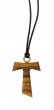 Tau in legno di ulivo da 2,5 cm (croce di San Francesco d'Assisi)