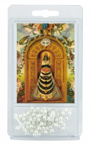 Copertina di 'Rosario perlina bianca mm.4 con preghiera alla Madonna di Loreto'