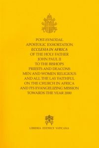 Copertina di 'Post Synodal Apostolic Exhortation Ecclesia in Africa...'