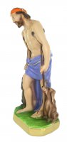 Immagine di 'Statua San Lazzaro in gesso dipinta a mano - 35 cm'