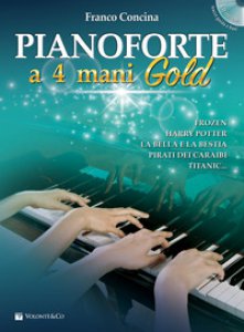Copertina di 'Pianoforte a 4 mani gold. Con CD-Audio'