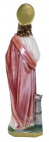 Immagine di 'Statua Santa Barbara in gesso madreperlato dipinta a mano - 35 cm'