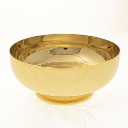 Copertina di 'Patena con base in ottone dorato - diametro 14 cm'