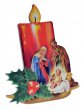 Iconcina a forma di candela "Nativit" stile classico - altezza 13 cm