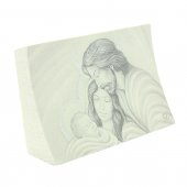 Immagine di 'Icona curvilinea da appoggio "Sacra Famiglia" - dimensioni 11x16 cm'