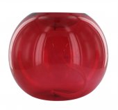 Immagine di 'Boccia in vetro rosso per Santissimo -  16 x 14 cm'