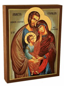 Copertina di 'Icona in legno "Sacra Famiglia" - dimensioni 15x11 cm'