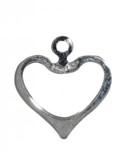 Copertina di 'Ciondolo a forma di cuore traforato in argento 925'