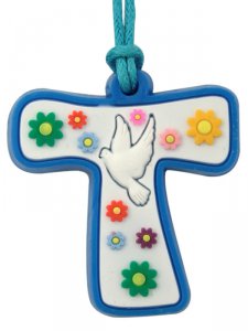 Copertina di 'Croce Tau colorata per la Confessione (bianco)'