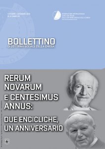 Copertina di 'Bollettino di Dottrina Sociale della Chiesa 4/XII/ottobre-dicembre 2016. Rerum Novarum e Centesimus Annus: due encicliche, un anniversario.'