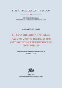 Copertina di 'Di una riforma d'Italia ossia dei mezzi di riformare i pi cattivi costumi, e le pi perniciose leggi d'Italia (1767)'