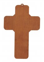 Immagine di 'Crocifisso per cameretta bambini modello Buon Pastore - 12 x 18 cm'