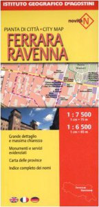 Copertina di 'Ferrara e Ravenna. Pianta di citt 1:7.500/1:6.500'