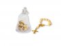 Campanella con rosario decina profumato "Prima Comunione" - grani tondi 5 mm