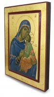 Immagine di 'Icona Madonna della Tenerezza, produzione greca su legno - 30 x 22 cm'