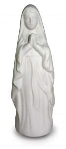 Copertina di 'Madonnina di Lourdes in ceramica bianca da 17 cm'