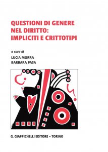 Copertina di 'Questioni di genere nel diritto: impliciti e crittotipi'