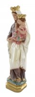 Immagine di 'Statua Madonna del Carmine in gesso madreperlato dipinta a mano - circa 20 cm'