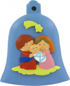 Copertina di 'Nativit in resina a forma di campana per bambini - altezza 8 cm'