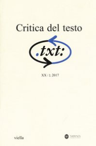 Copertina di 'Critica del testo (2017). Vol. 20/2'