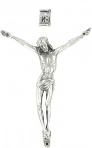 Copertina di 'Corpo di cristo in metallo argentato cm 10'
