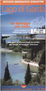 Copertina di 'Lago di Garda 1:75 000. Con guida turistica. Ediz. italiana e tedesca'