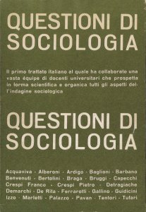 Copertina di 'Questioni di sociologia. Cofanetto rigido, 2 volumi'