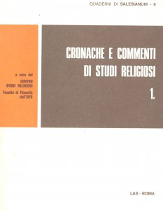Copertina di 'Cronache e commenti di studi religiosi vol.1'