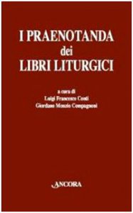 Copertina di 'I Praenotanda dei libri liturgici'
