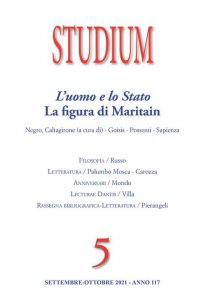 Copertina di 'Studium (2021) vol.5: L'uomo e lo Stato. La figura di Maritain'
