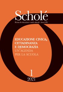 Copertina di 'Scholé. 1/2021: Educazione civica, cittadinanza e democrazia'