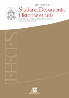 Studia et Documenta Historiae et Iuris. 2021 | LXXXVII