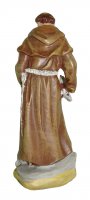 Immagine di 'Statua di San Francesco da 12 cm in confezione regalo con segnalibro in IT/EN/ES/FR'