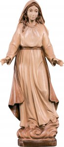 Copertina di 'Statua della Madonna delle Grazie in legno, 3 toni di marrone, linea da 30 cm - Demetz Deur'