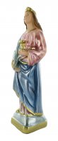 Immagine di 'Statua Santa Lucia in gesso madreperlato dipinta a mano - 20 cm'