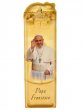 Segnalibro sagomato "Papa Francesco e preghiera semplice" - dimensioni 15x4,5 cm