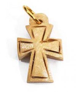 KASSIS croce in legno dulivo croce resurrezione 9,50 cm fatta a mano a Betlemme 