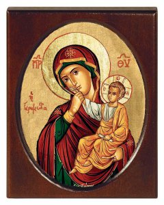 Copertina di 'Icona "Madonna della carezza" (cm 8 x 10,5 cm)'