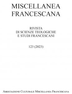 Copertina di 'Miscellanea Francescana n. III - IV/2023'