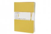 Taccuini volant a pagina bianca - set 2 pezzi - giallo oro - XL