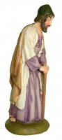 Immagine di 'San Giuseppe con mantello marrone Linea Martino Landi - presepe da 10 cm'