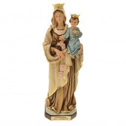 Copertina di 'Statua in resina colorata a mano "Madonna del Carmine" - altezza 30 cm'