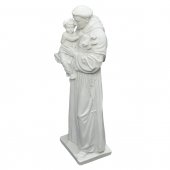 Immagine di 'Statua in resina bianca "Sant'Antonio di Padova" - altezza 40 cm'