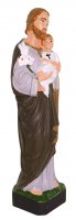 Immagine di 'Statua da esterno di San Giuseppe in materiale infrangibile, dipinta a mano, da circa 16 cm'