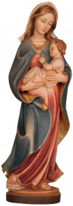 Copertina di 'Statua in legno dipinta a mano "Madonna protettrice" - altezza 20 cm'
