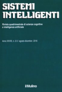 Copertina di 'Sistemi intelligenti (2016). Vol. 2-3'