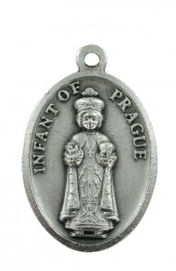 Copertina di 'Medaglia Di Ges Bambino Di Praga, Ciondolo In Metallo Ossidato, 2,5 x 1,5 Cm'